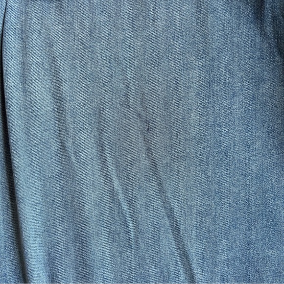 Enza Costa Jeans Light Wash Soft Denim Everywhere Pant Pleated Wide Leg US 12 - Picture 2 of 10